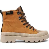 Pepe Jeans Pepe Jeanstil kvinder. PLS50429 Ascot Desert læder ankelstøvler brun (38), Fast, 1-3 cm, Blonder, Casual