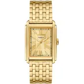 Fossil Analogt ur 'CARRAWAY' guld