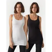 Vero Moda Overdel 'VMMAXI' sort / hvid