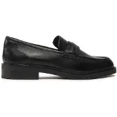 Caprice Slipper, black, made of Leather with Block heel, Size 37.5
