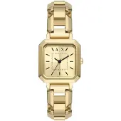Giorgio Armani Analogt ur guld / sort