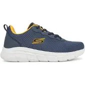 SKECHERS Sneaker low 'BOBS B FLEX - ICY EDGE' navy / curry
