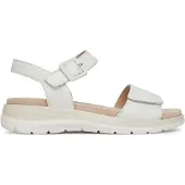 Caprice Sandal, white, made of Leather without heel, Size 39