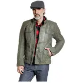 Detlev Louis DL-JM-11 Waxcotton Motorcykeljakke Oliven 50 grøn
