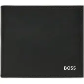 BOSS Pung i læder med logobogstaver