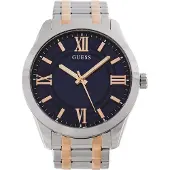 GUESS Analogt ur 'ELLIOT' navy / bronze / sølv