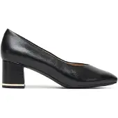 Caprice Pumps, black, made of Leather with Block heel, Size 39