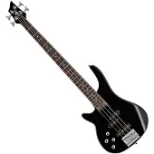 Gear4Music Chicago Venstrehåndet Basguitar fra Sort
