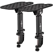 Gear4Music Monitorstativer med skrivebordsklemmer fra