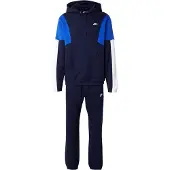 Nike Træningsdragt Club Fleece GX - Navy/Hvid/Blå, størrelse Large