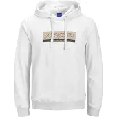 Jack & Jones Sweatshirt 'JORINWOOD' lysebrun / grå / hvid