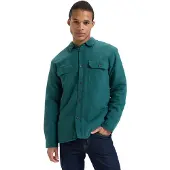 Quiksilver - Skjorter - Husson Sherpa Shirt Trekking Green til UnisexBomuld - Størrelse S - Grøn