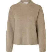 Selected Pullover 'SLFCille' mørkebeige