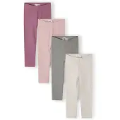 MINOTI Leggings lysegrå / grå-meleret / lilla / orkidee