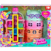 Polly Pocket Micro Dolls & Large Gelato House Leges?t Ice Cream Bear Theme med 25+ tilbeh?r, inklusive m?bler mad og k?ledyr