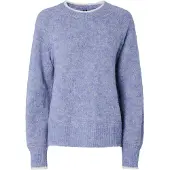 Pieces Pullover 'PCIvy ' lavendel / hvid