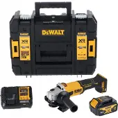 DeWalt vinkelsliber 125 mm 18V DCG407M2T 2x4,0Ah BL TSTAK