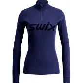 Swix RaceX Merino Half Zip, dame, navy
