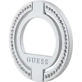 GUESS MagSafe Ring Rhinestone holder - sølv