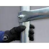 TOOLPORT 8x20m, Telthal, PRIMEtex-PVC-teltdug, grå, med statikpakke (beton undergrund)