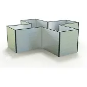 GFP 269 x 269 x 77 cm Højbed, aluminium anodiseret