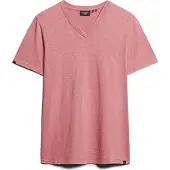 Superdry Superdrytil mænd. M1011889A Lyserød flammet T-shirt med V-udskæring (XL), Casual, Pink, Bomuld, Korte ærmer