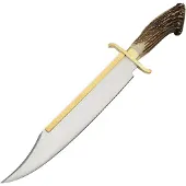 Steel Stag Crown Filework Bowie