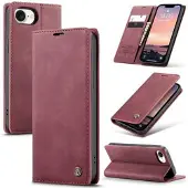 CASEME iPhone 16e/17e 013 Series Pung - Vinrød