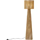 QAZQA Japandi gulvlampe natur med skærm - Dart