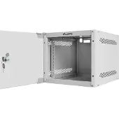Lanberg 10" 4U 280x310mm gråt vægmonteret rackskab (flad pakke)