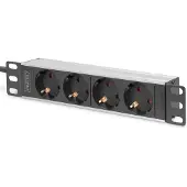 Digitus 4-Port - 1U - Aluminum PDU