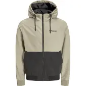 Jack & Jones Overgangsjakke 'JJERush' lysebrun / sort