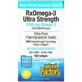 Natural Factors , RxOmega-3 Ultra Styrke, 150 Bløde Gelatiner (1,075 mg per Blødgelatin)