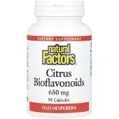 Natural Factors , Citrus Bioflavonoids Plus Hesperidin, 650 mg, 90 Kapsler