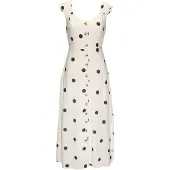LASCANA Sommerkjole lysebeige / sort