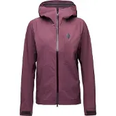 Black Diamond - Vandretøj dame - W Highline Stretch Shell Fig til UnisexUld - Størrelse XS - Bordeaux