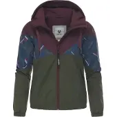 Ragwear Funktionsjakke 'Rochele Youmodo' mørkeblå / grøn / vinrød / hvid