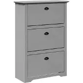 vidaXL skoreol BODO 80x35x118 cm grå