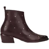 Wonders Wonderstil kvinder. D-2002 Fei 02 brune læderstøvletter (38), 3-5 cm, Lynlås, Casual