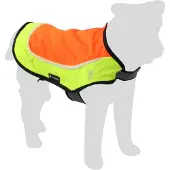 Flamingo Sikkerhedsjakke Simi fluo orange med LED-lys til hunde