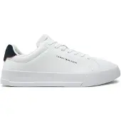 Tommy Hilfiger Sneaker low 'Logo Court With' mørkeblå / hvid