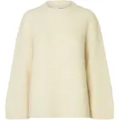 SELECTED WOMEN Pullover i overstørrelse 'SLFGabriella' creme