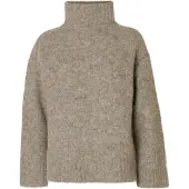 Selected Pullover 'SLFGabriella' taupe