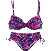 Venice beach Bikini marin / lys pink
