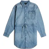 G-Star Belted Shirt Dress - Medium blue - Women
