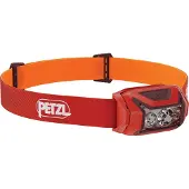 Petzl Actik, Hovedbånd lommelygte, Rød, Knapper, Batteriniveau, IPX4, LED