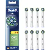 Oral-B Pro Cross Action Brush tips Hvid, 8 stk. Ekstra tandbørstehoveder