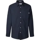Pepe Jeans Pepe Jeanstil mænd. PM3090838 Creed navy skjorte (S), Casual, Bomuld, Lange ærmer, Blå