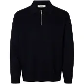 Selected Teller Relaxed Fit Halv Lynlås Sweater