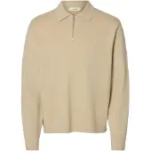 Selected Teller Relaxed Fit Halv Lynlås Sweater